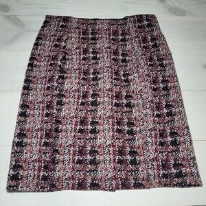 Liverpool Tweed Skirt Boucle Plaid Preppy Academia.